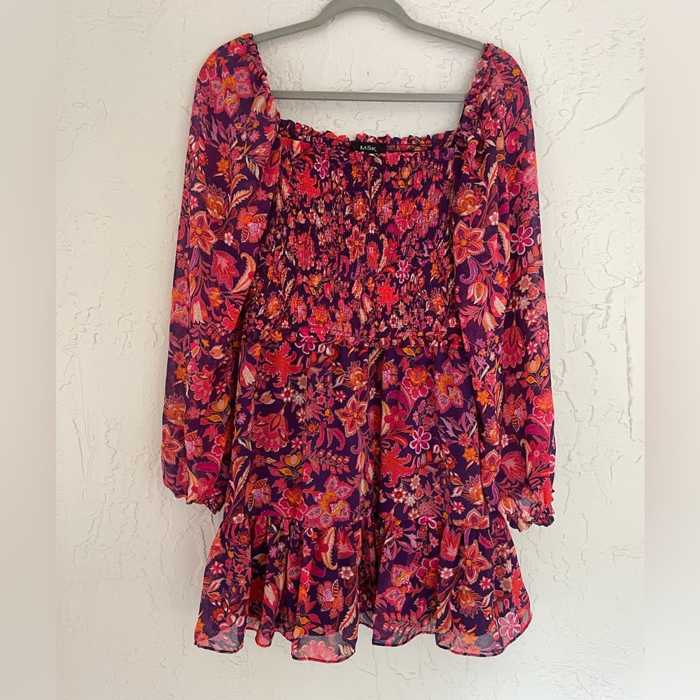Smocked MSK dress size L